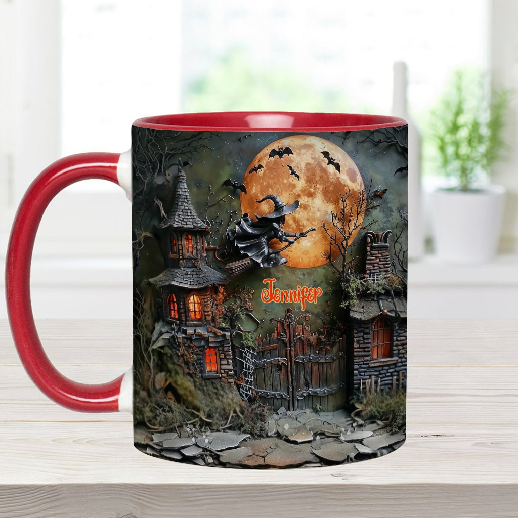A Scary Witch - Personalized Witch Accent Mug