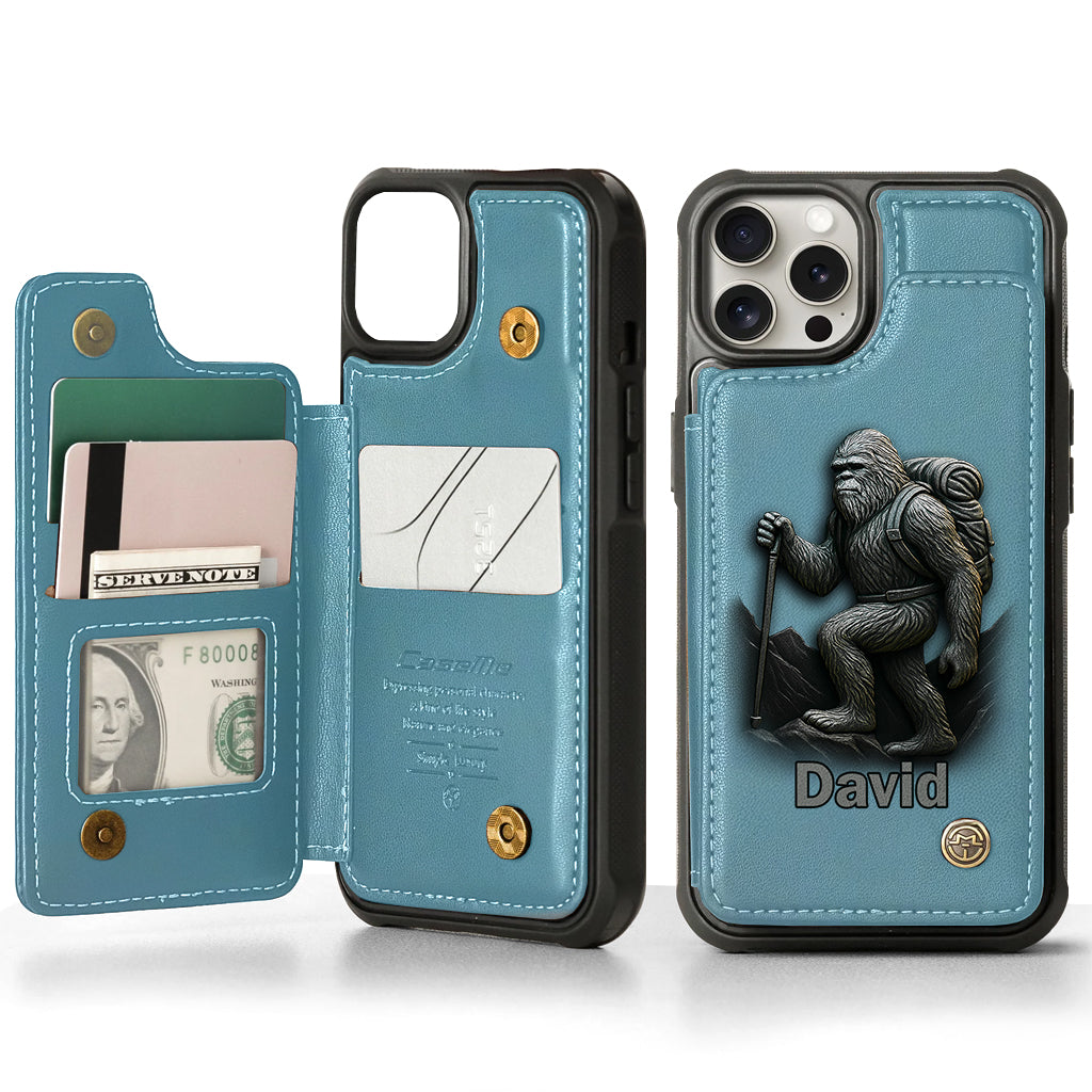 Sasquatch - Personalized Hiking Wallet Phone Case
