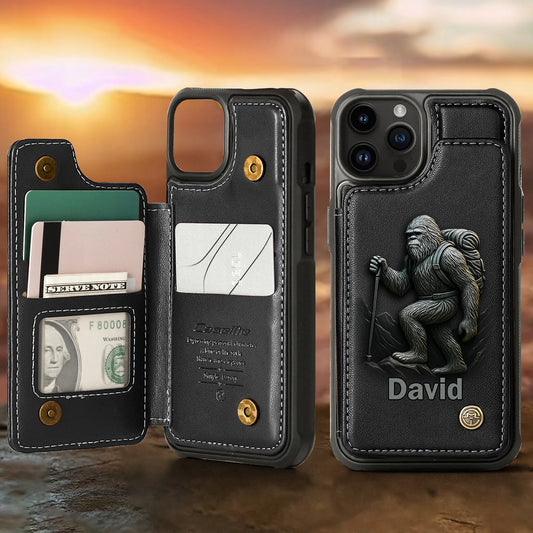 Sasquatch - Personalized Hiking Wallet Phone Case