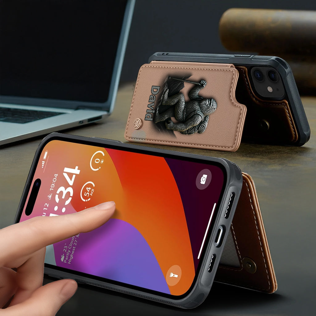 Sasquatch - Personalized Hiking Wallet Phone Case