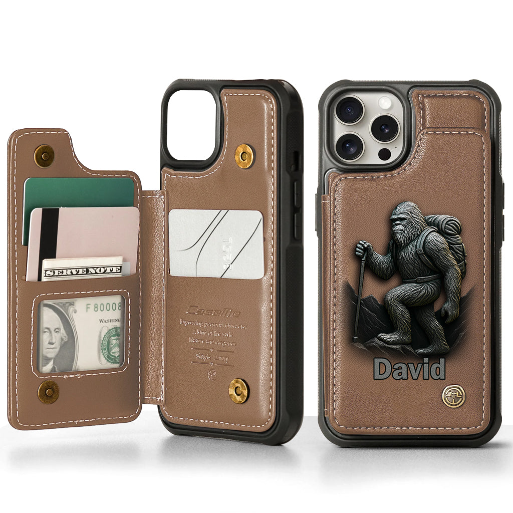 Sasquatch - Personalized Hiking Wallet Phone Case