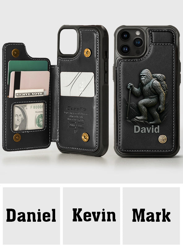 Sasquatch - Personalized Hiking Wallet Phone Case