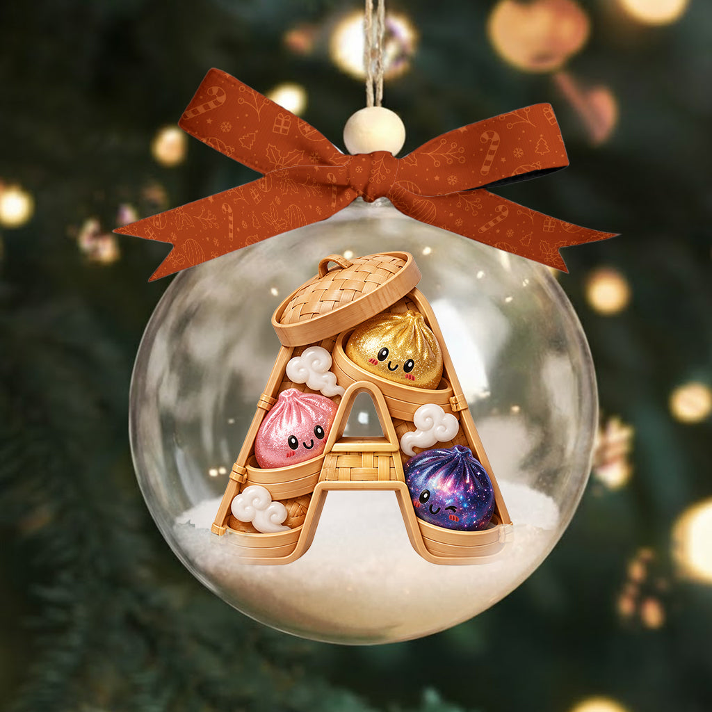 Cute & Fun Dumpling Alphabet For Kid - Personalized Kid Premium 3D Ornament