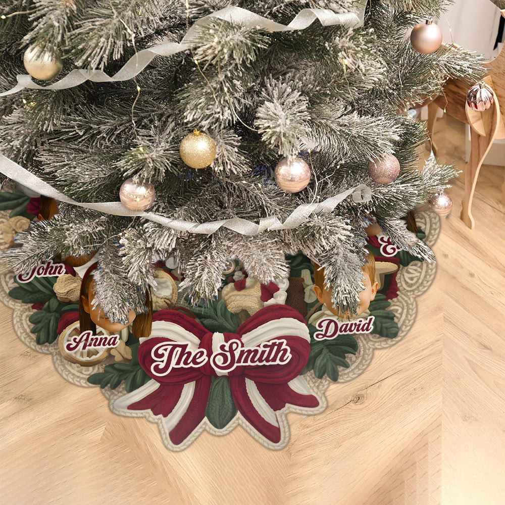 This Is Us - Personalized Family Shaped Tree Skirt