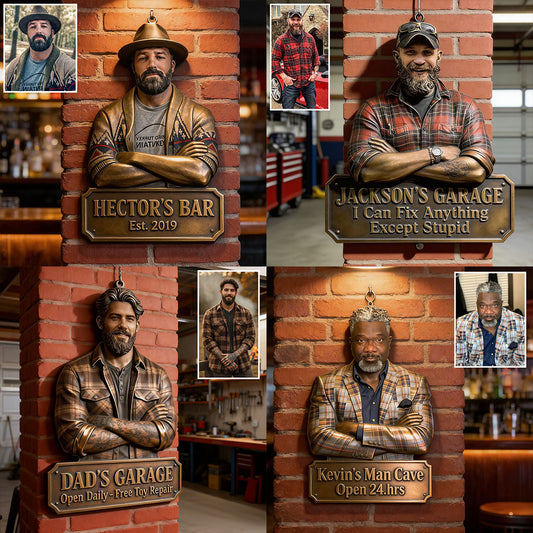 Every Man’s Signature Sign - Personalized Father Cut Metal Sign