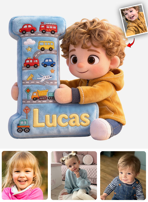 I Love You Baby - Personalized Kid Faux Fur Shaped Pillow