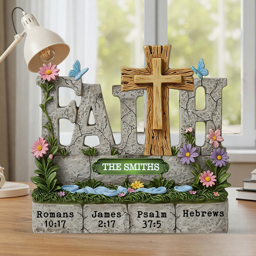 Believe In Faith - Personalized Christian Custom Shaped Acrylic Plaque