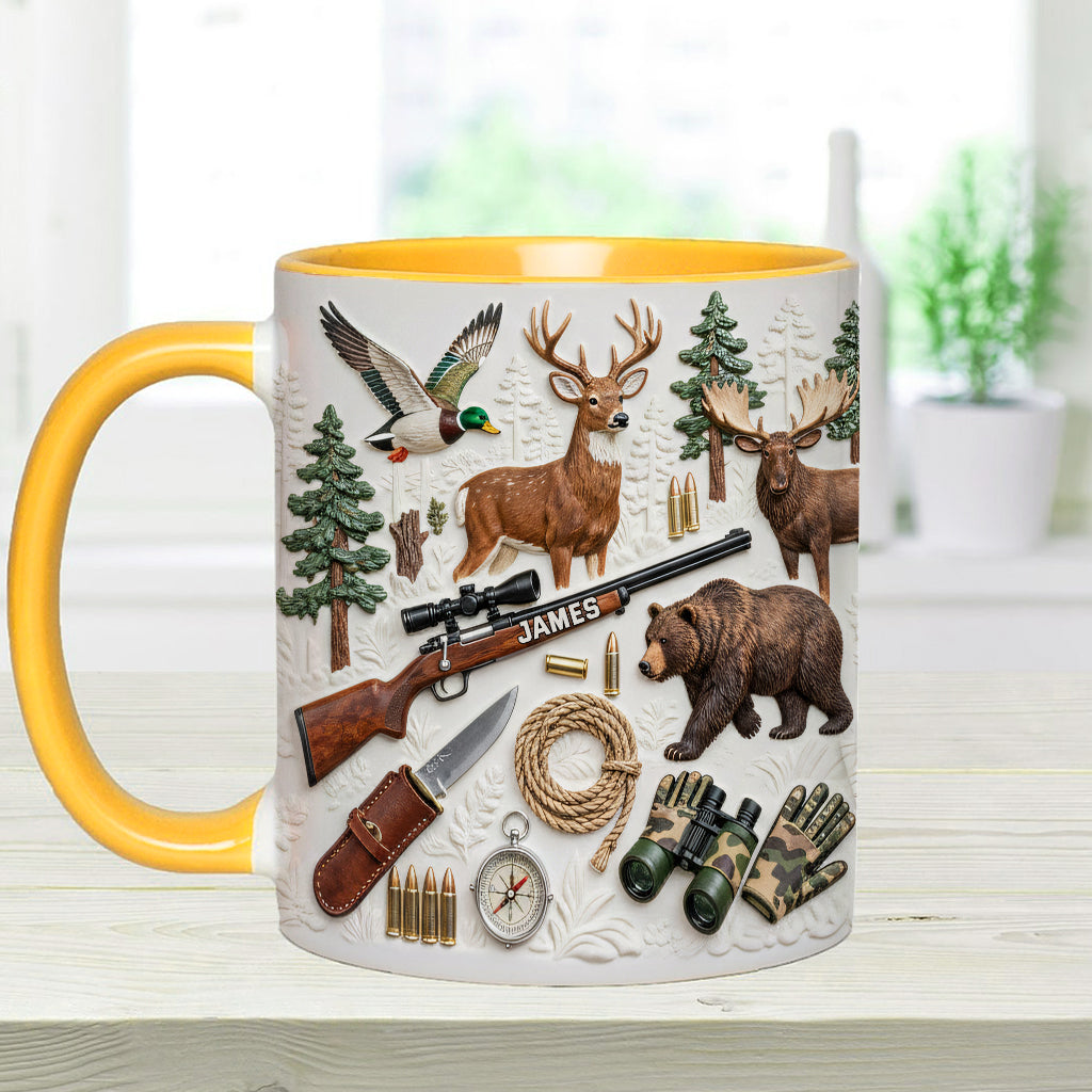 Love Hunting - Personalized Hunting Accent Mug & Coaster