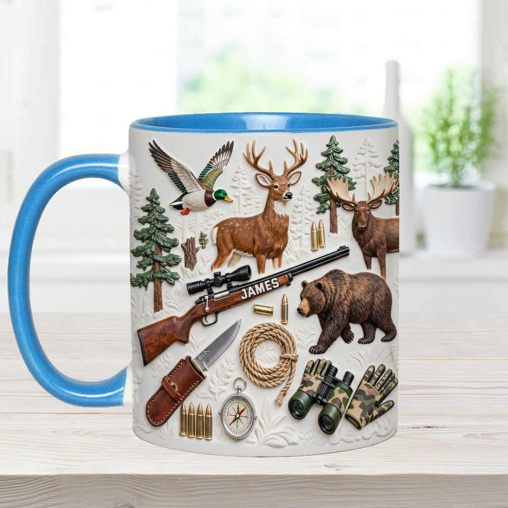 Love Hunting - Personalized Hunting Accent Mug & Coaster