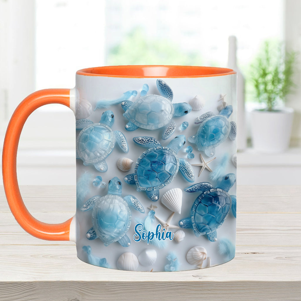 Ocean Spirit Turtle - Personalized Turtle Accent Mug