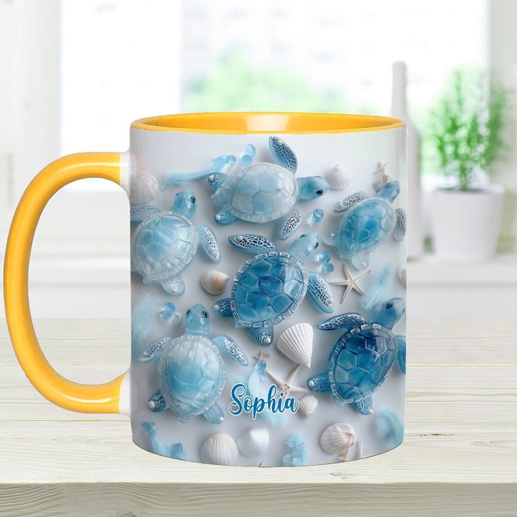 Ocean Spirit Turtle - Personalized Turtle Accent Mug