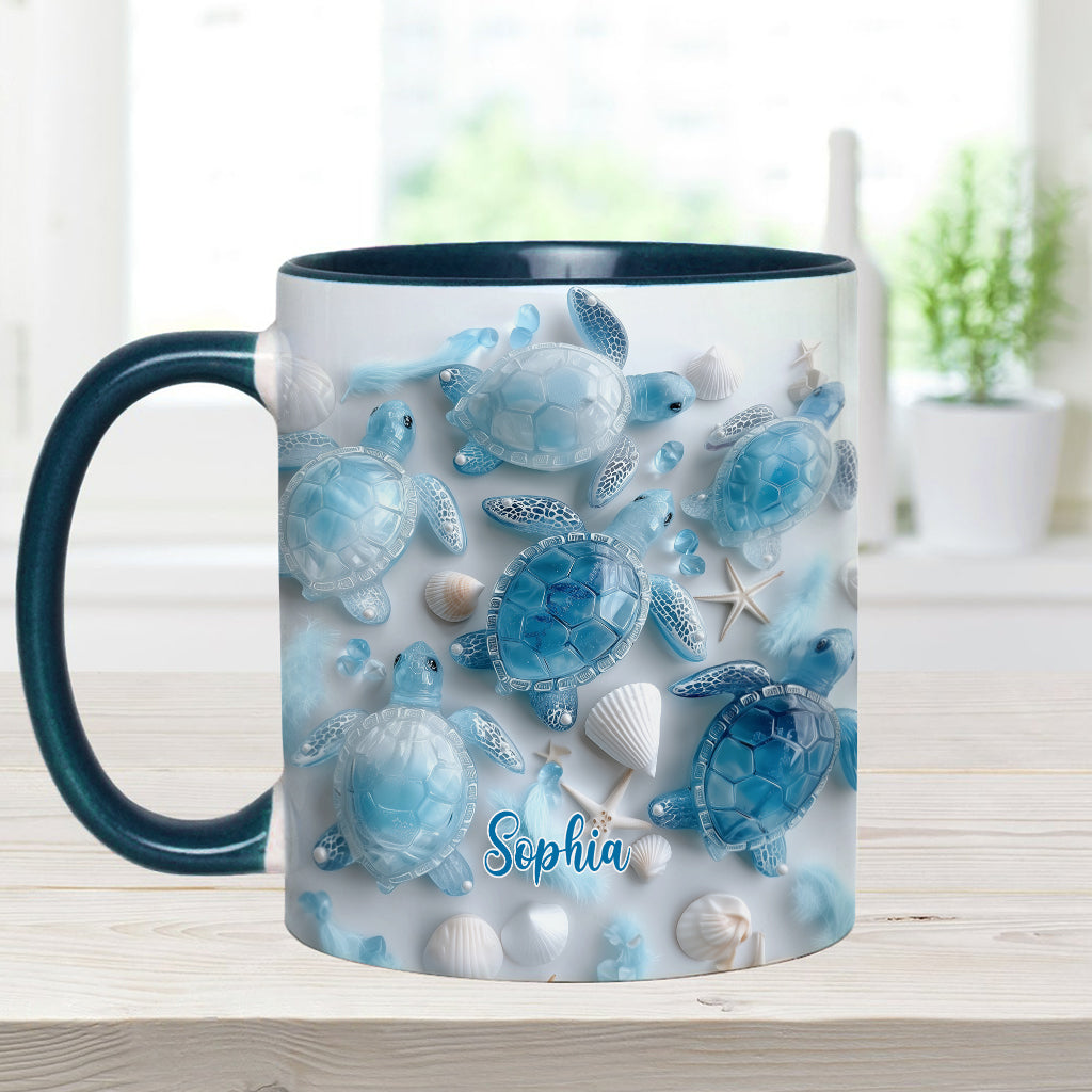 Ocean Spirit Turtle - Personalized Turtle Accent Mug
