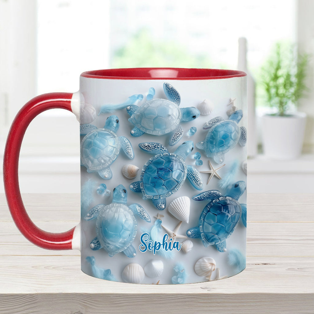 Ocean Spirit Turtle - Personalized Turtle Accent Mug