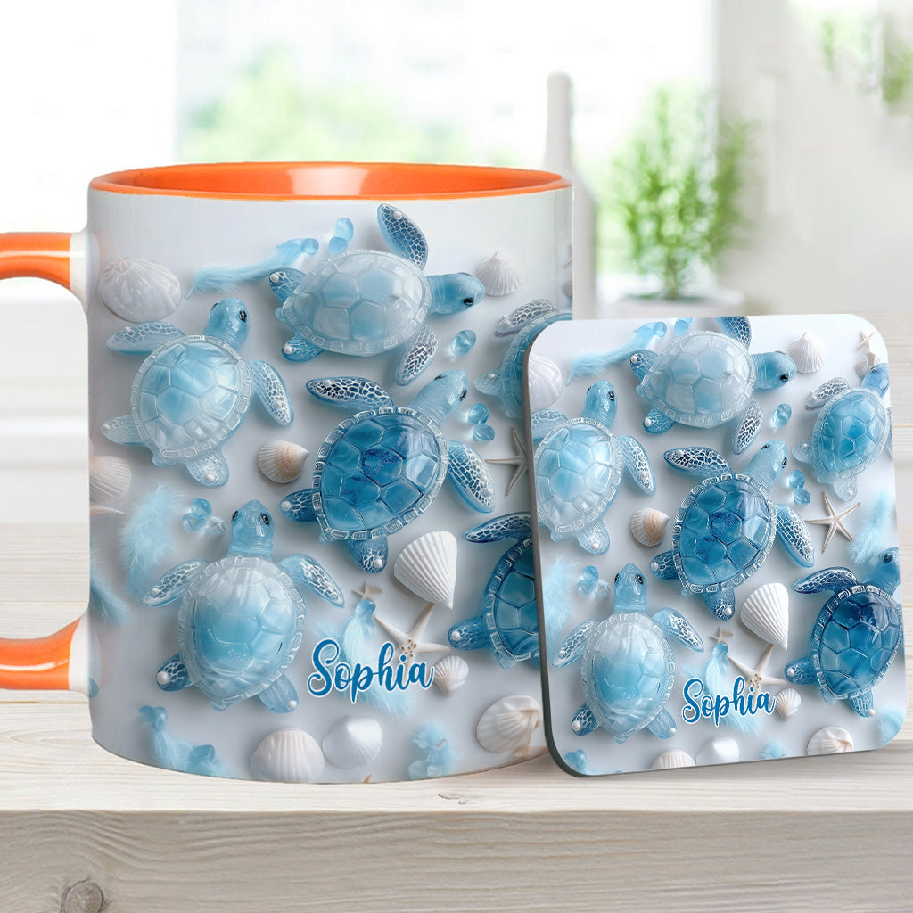Ocean Spirit Turtle - Personalized Turtle Accent Mug