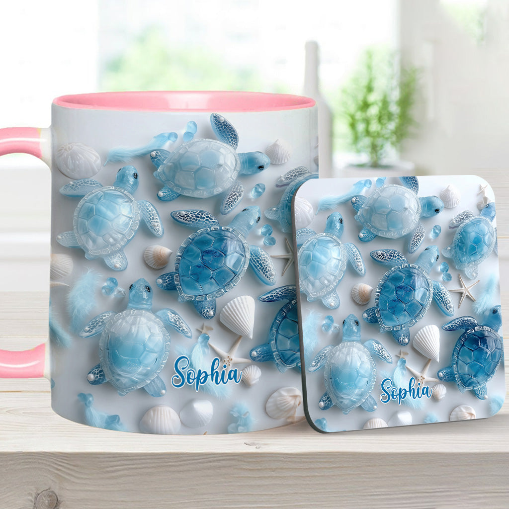 Ocean Spirit Turtle - Personalized Turtle Accent Mug