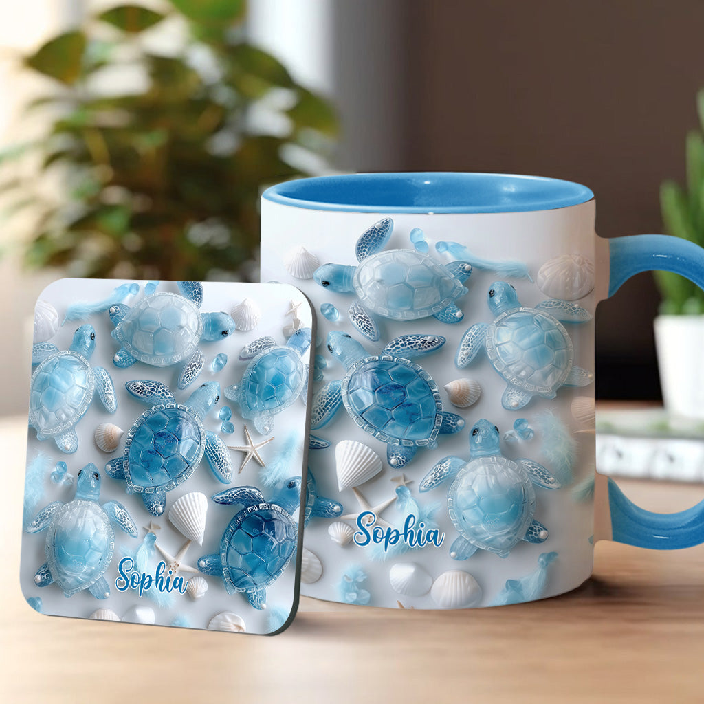 Ocean Spirit Turtle - Personalized Turtle Accent Mug