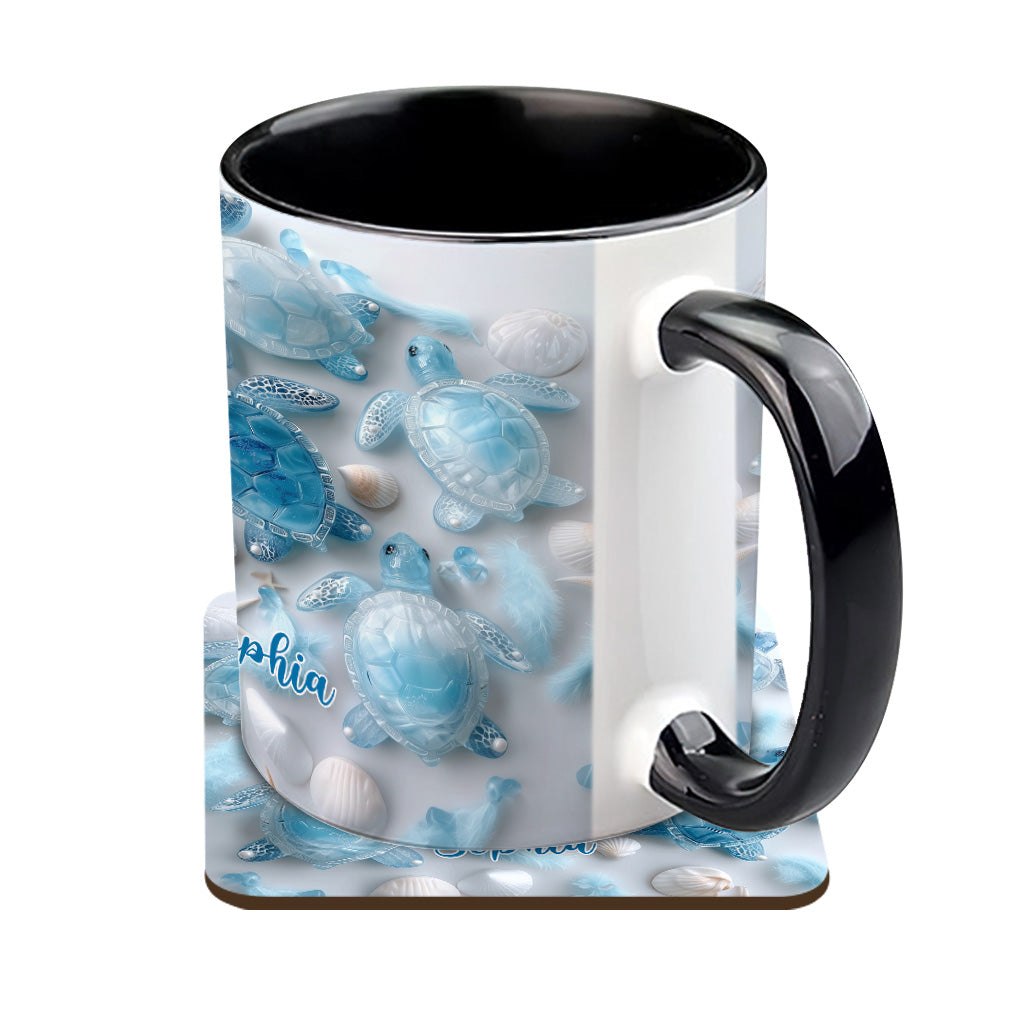 Ocean Spirit Turtle - Personalized Turtle Accent Mug