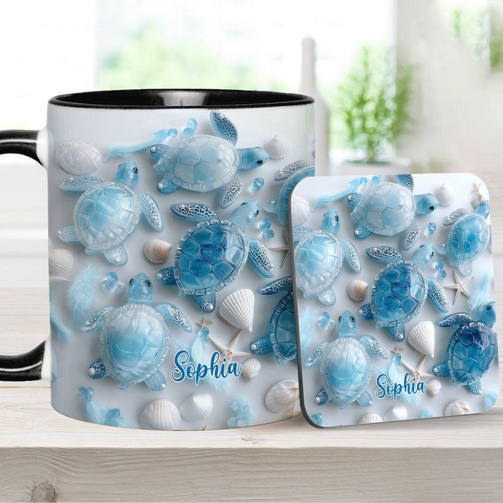 Ocean Spirit Turtle - Personalized Turtle Accent Mug