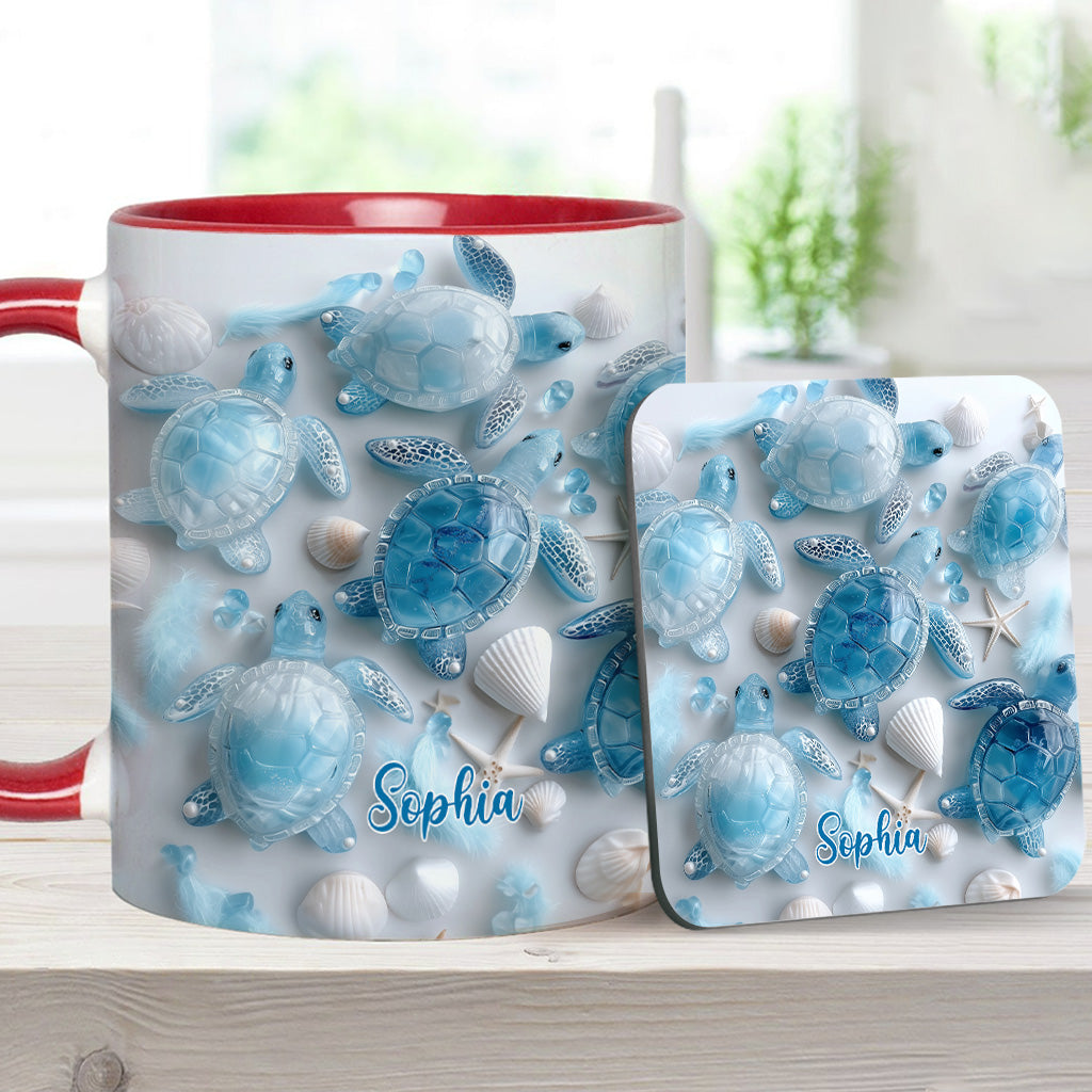 Ocean Spirit Turtle - Personalized Turtle Accent Mug