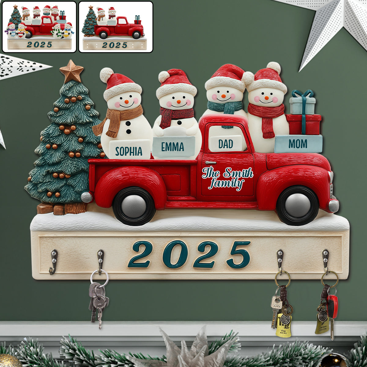 Welcome Home - Personalized Family Custom Shaped Hanging Rack