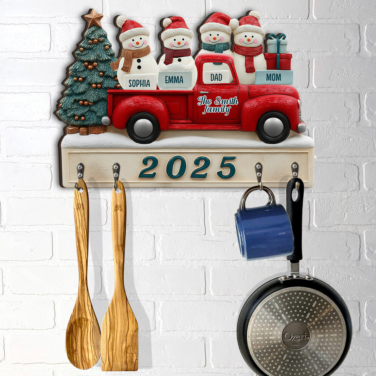 Welcome Home - Personalized Family Custom Shaped Hanging Rack