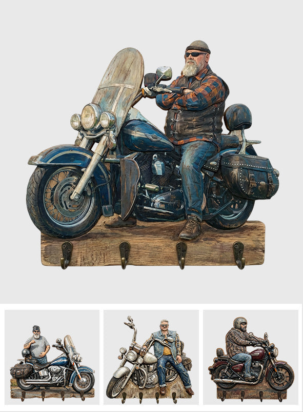 Custom From Any Photo - Personalized Biker Custom Shaped Hanging Rack