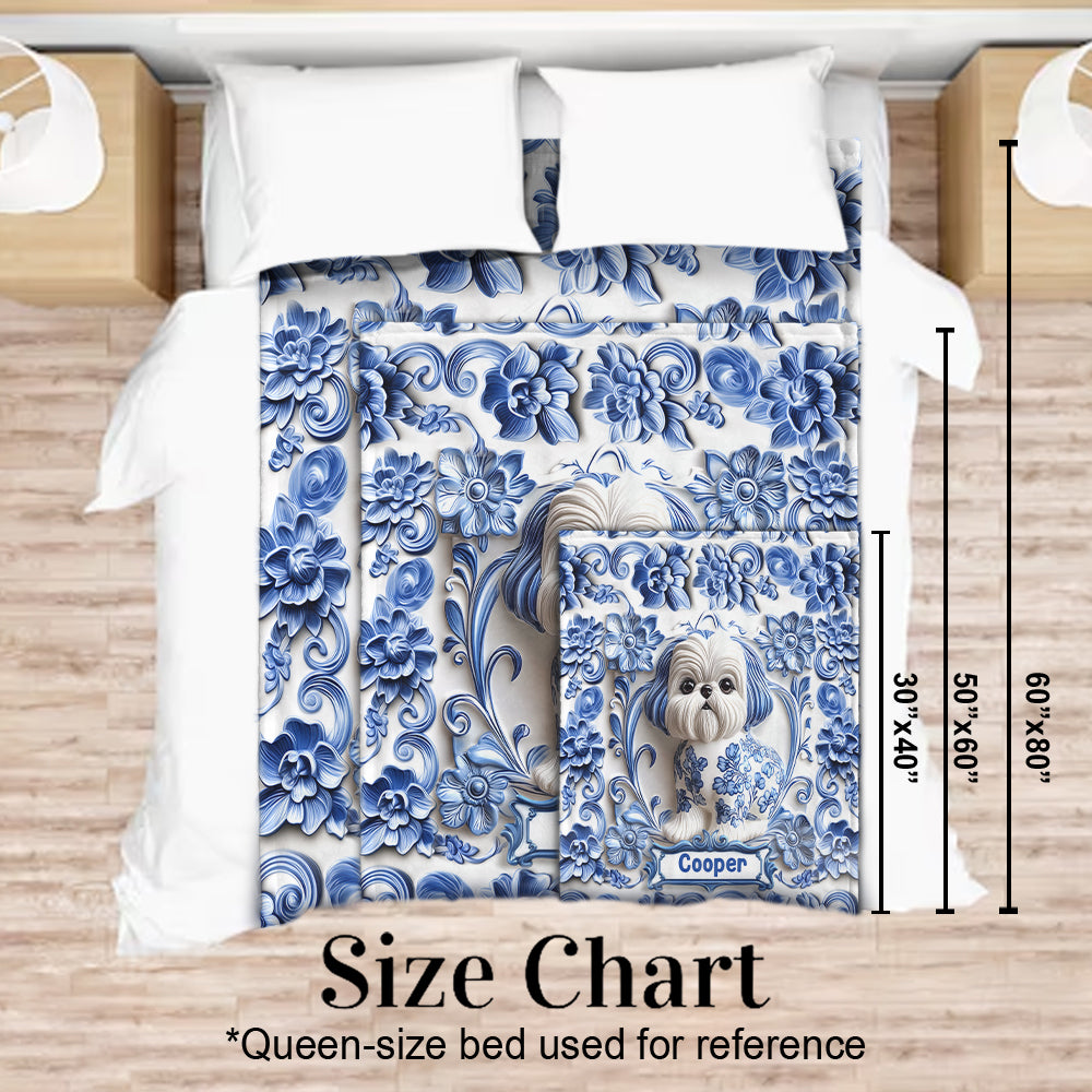 Cute Dog - Personalized Dog Blanket
