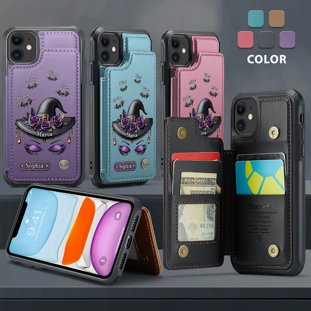Perfect Gift For Mom, Grandma Witch - Personalized Mother Wallet Phone Case