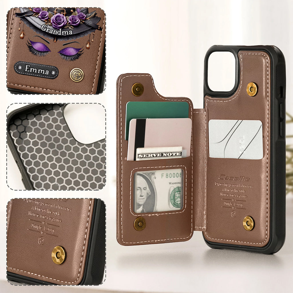 Perfect Gift For Mom, Grandma Witch - Personalized Mother Wallet Phone Case