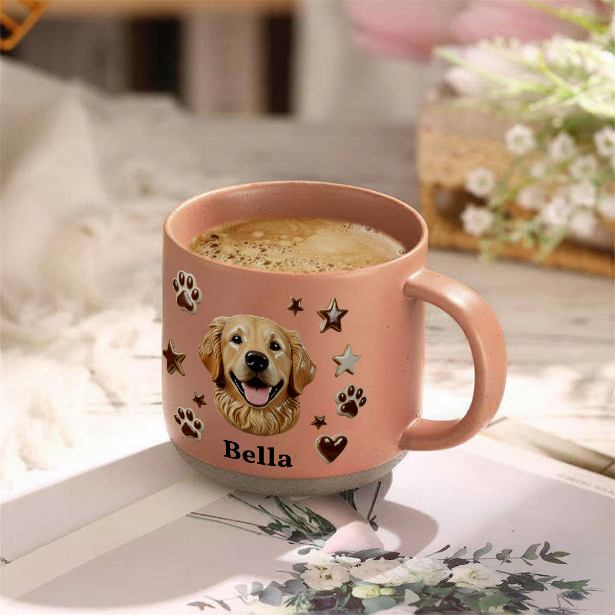 Custom From Any Photo - Personalized Dog Printed Pottery Mug