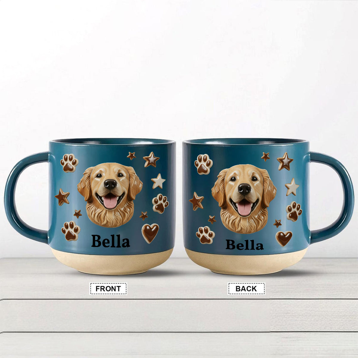 Custom From Any Photo - Personalized Dog Printed Pottery Mug
