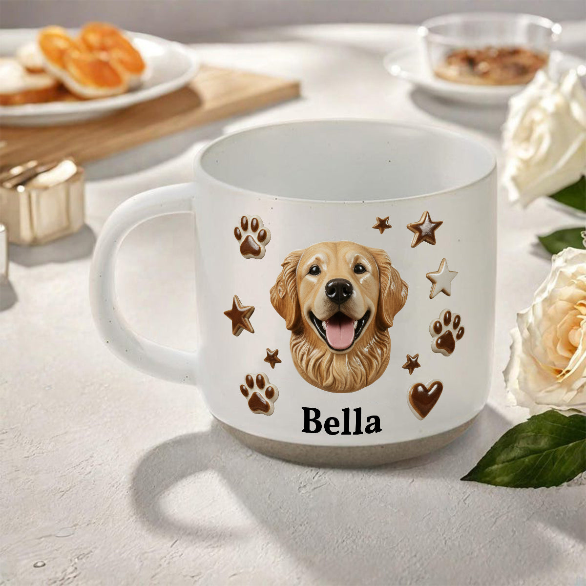 Custom From Any Photo - Personalized Dog Printed Pottery Mug