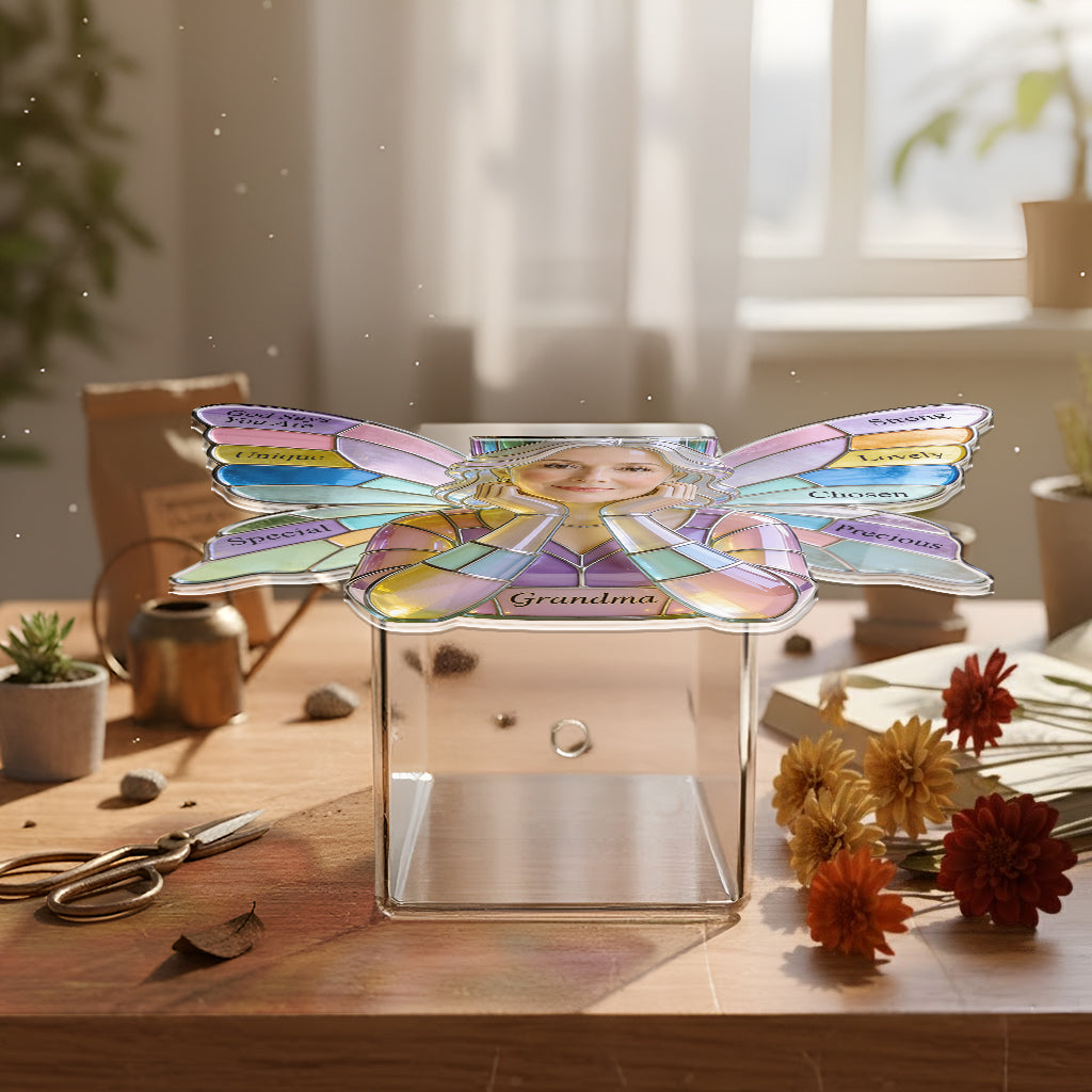 Custom Any Photo - God Says You Are - Personalized Christian Acrylic Pot