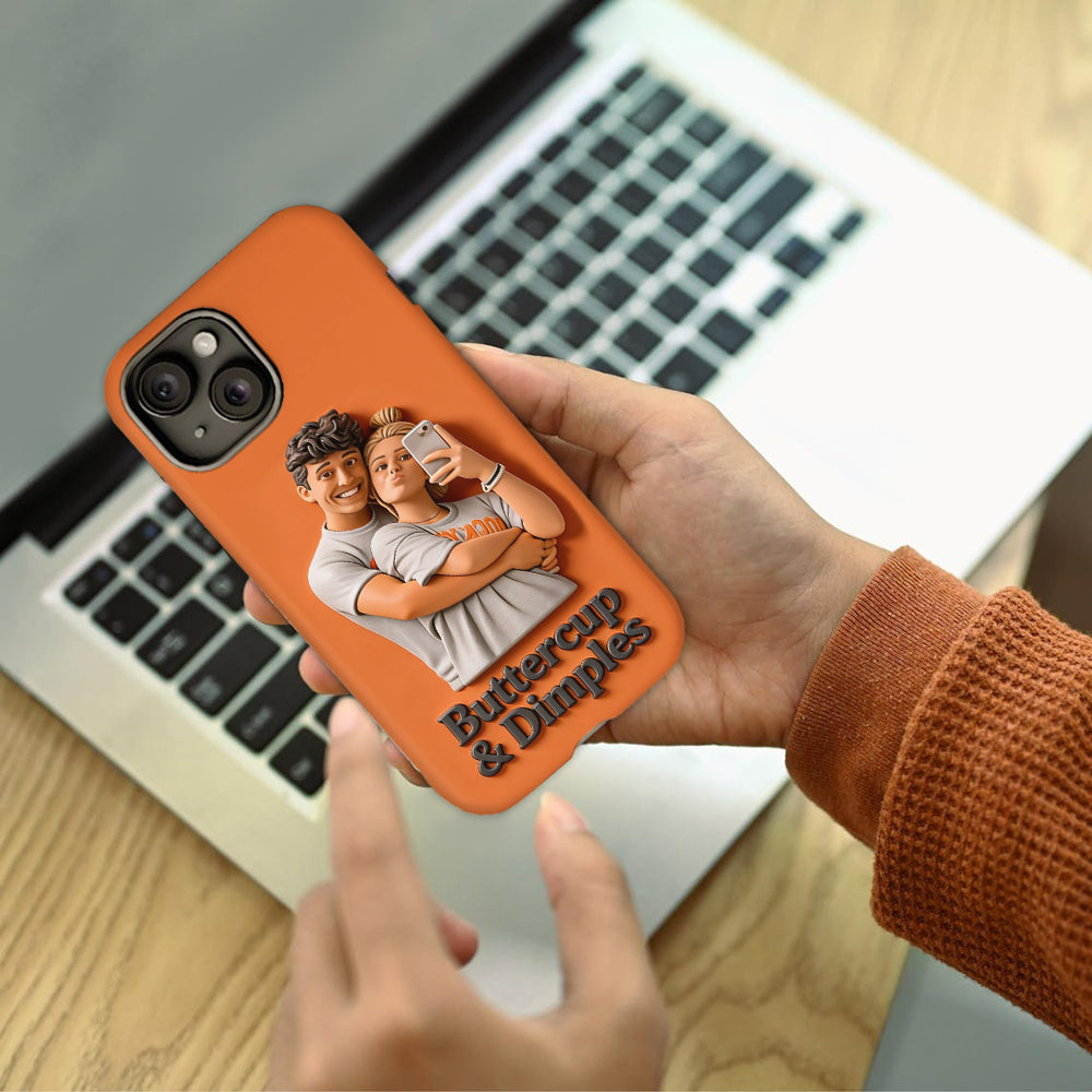 Custom From Any Photo - Perfect Valentine's Day Gift - Personalized Couple Full Print Phone Case