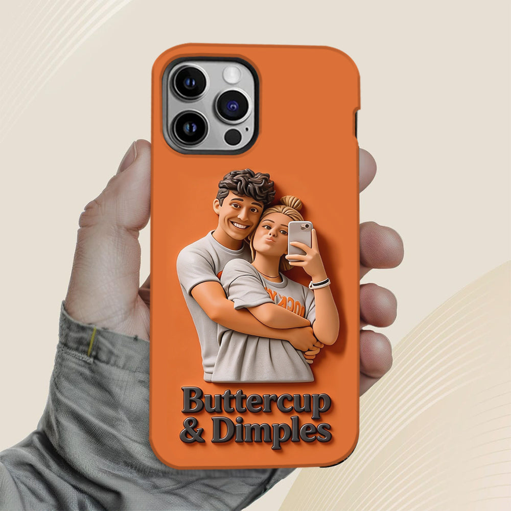Custom From Any Photo - Perfect Valentine's Day Gift - Personalized Couple Full Print Phone Case
