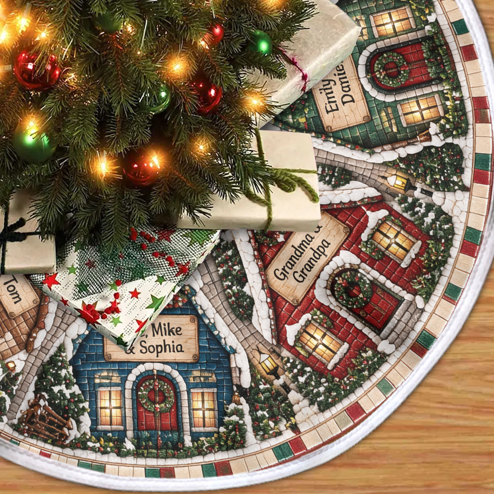 Side By Side Or Miles Apart, Family Is Always Close To The Heart - Personalized Family Tree Skirt