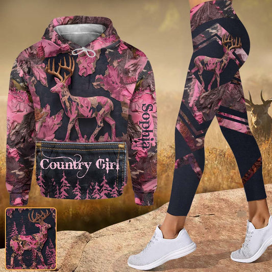 Country Girl - Personalized Hunting Hoodie and Leggings