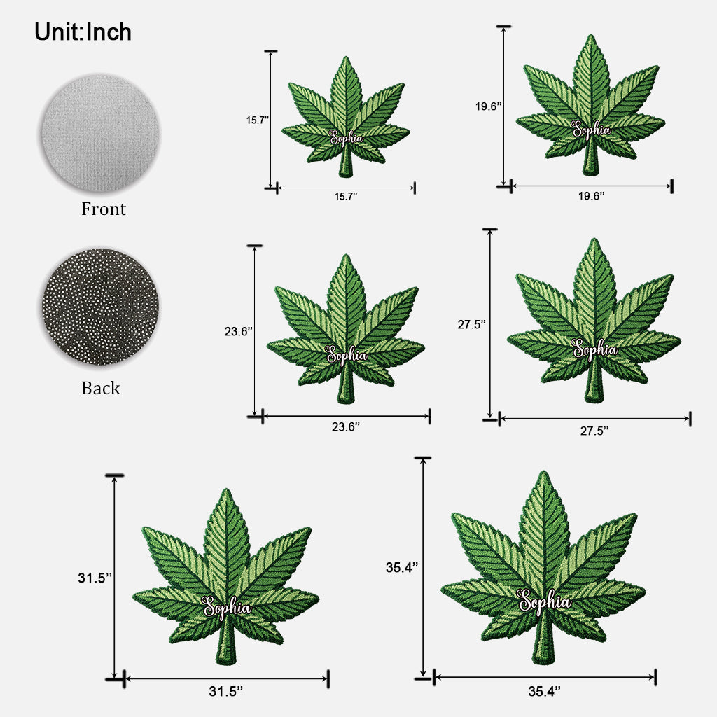 Feeling Dope - Personalized Weed Shaped Doormat/ Rug