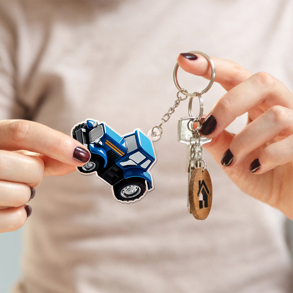 Construction Version - Personalized Kid Folded Advent Calendar With Ornaments