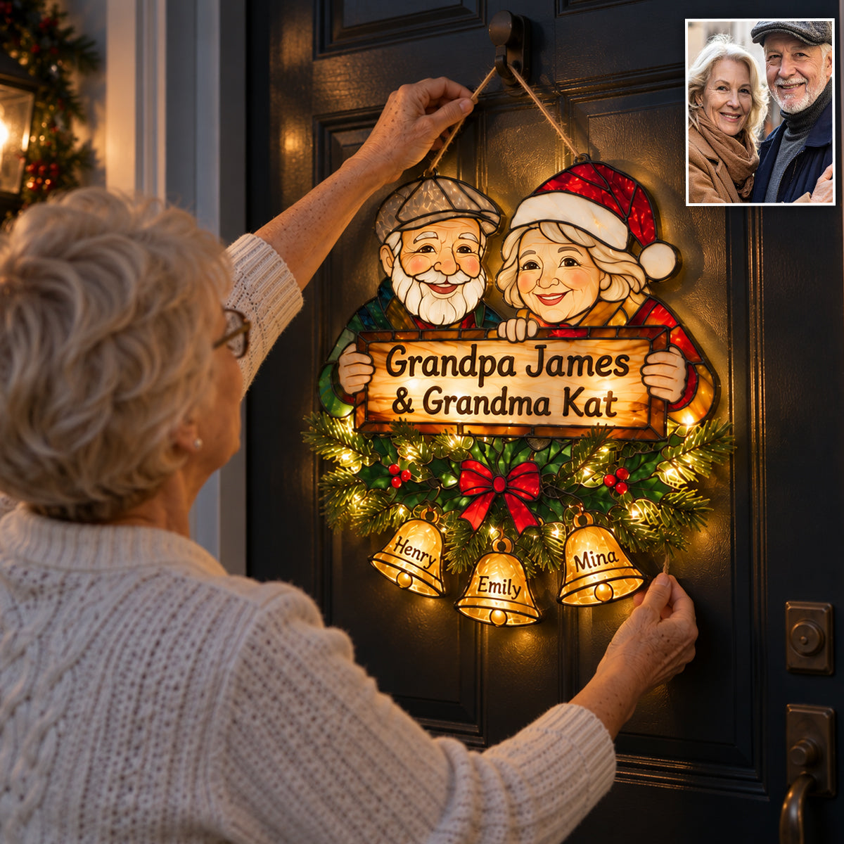 Welcome Home - Personalized Grandma LED Light Acrylic Sign