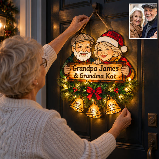 Welcome Home - Personalized Grandma LED Light Acrylic Sign