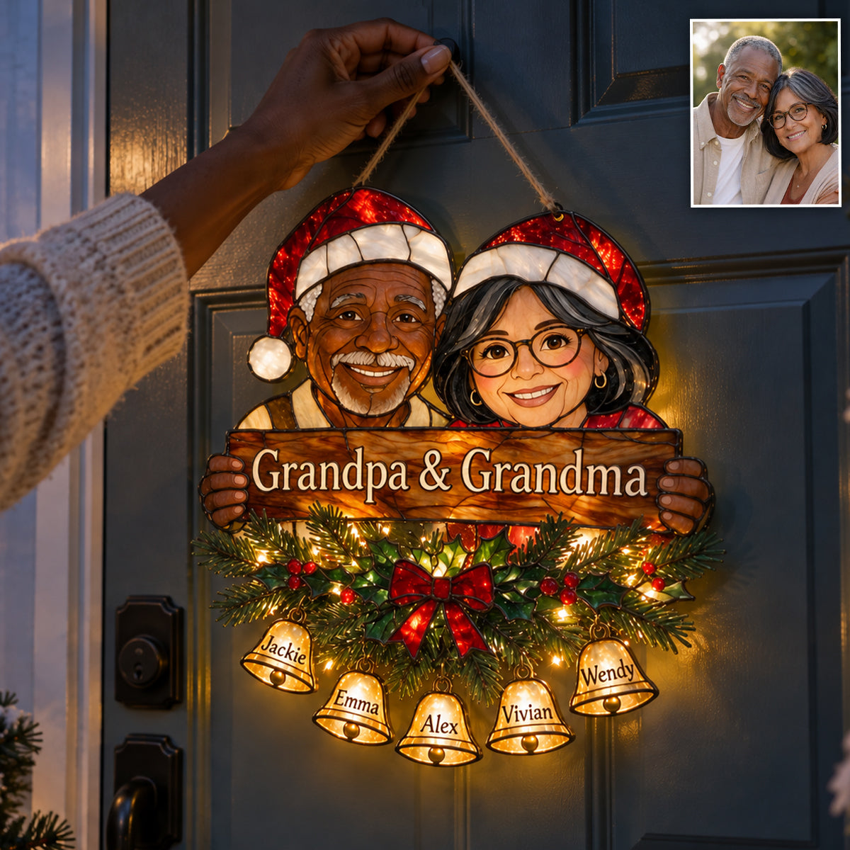 Welcome Home - Personalized Grandma LED Light Acrylic Sign
