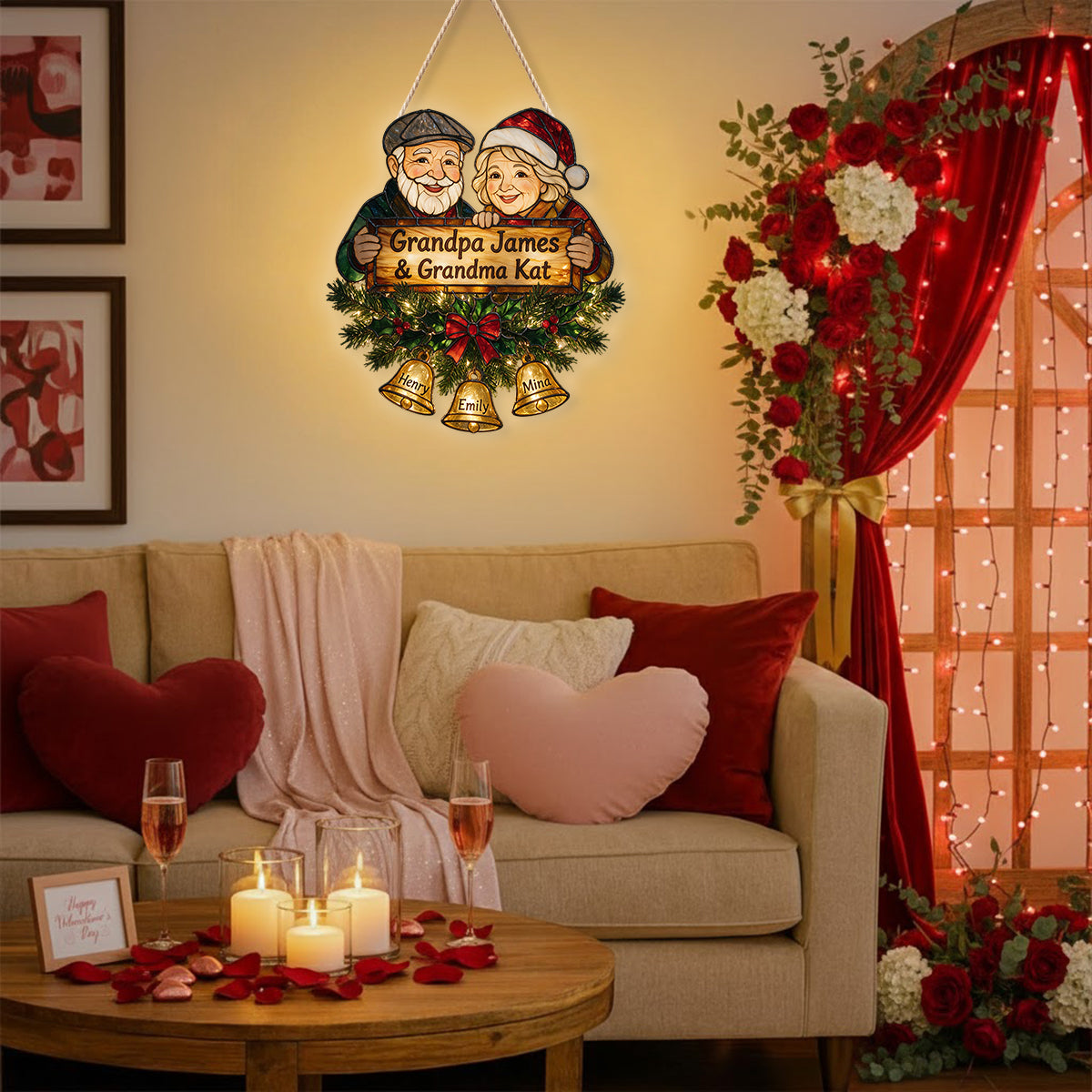 Welcome Home - Personalized Grandma LED Light Acrylic Sign