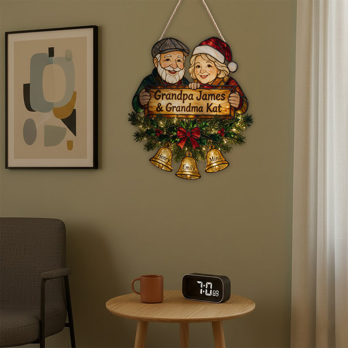 Welcome Home - Personalized Grandma LED Light Acrylic Sign
