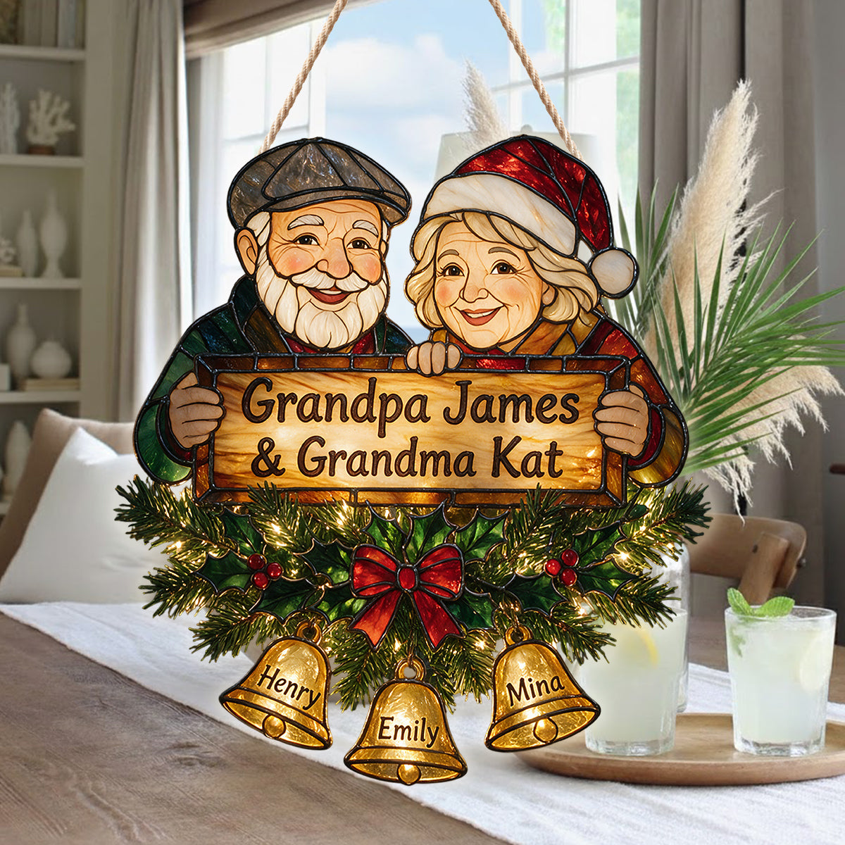 Welcome Home - Personalized Grandma LED Light Acrylic Sign