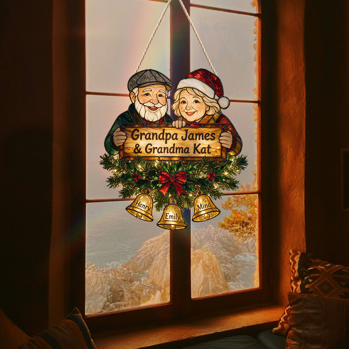 Welcome Home - Personalized Grandma LED Light Acrylic Sign