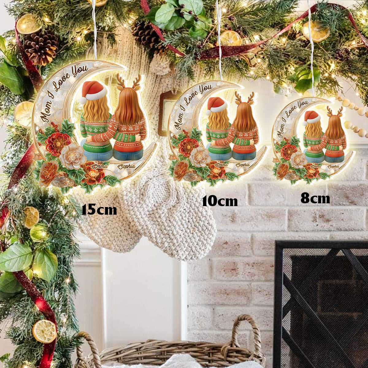 We Love You - Personalized Mother LED Light Ornament