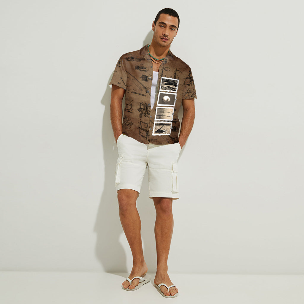 Vintage Golf Custom Name - Personalized Golf Hawaiian Shirt