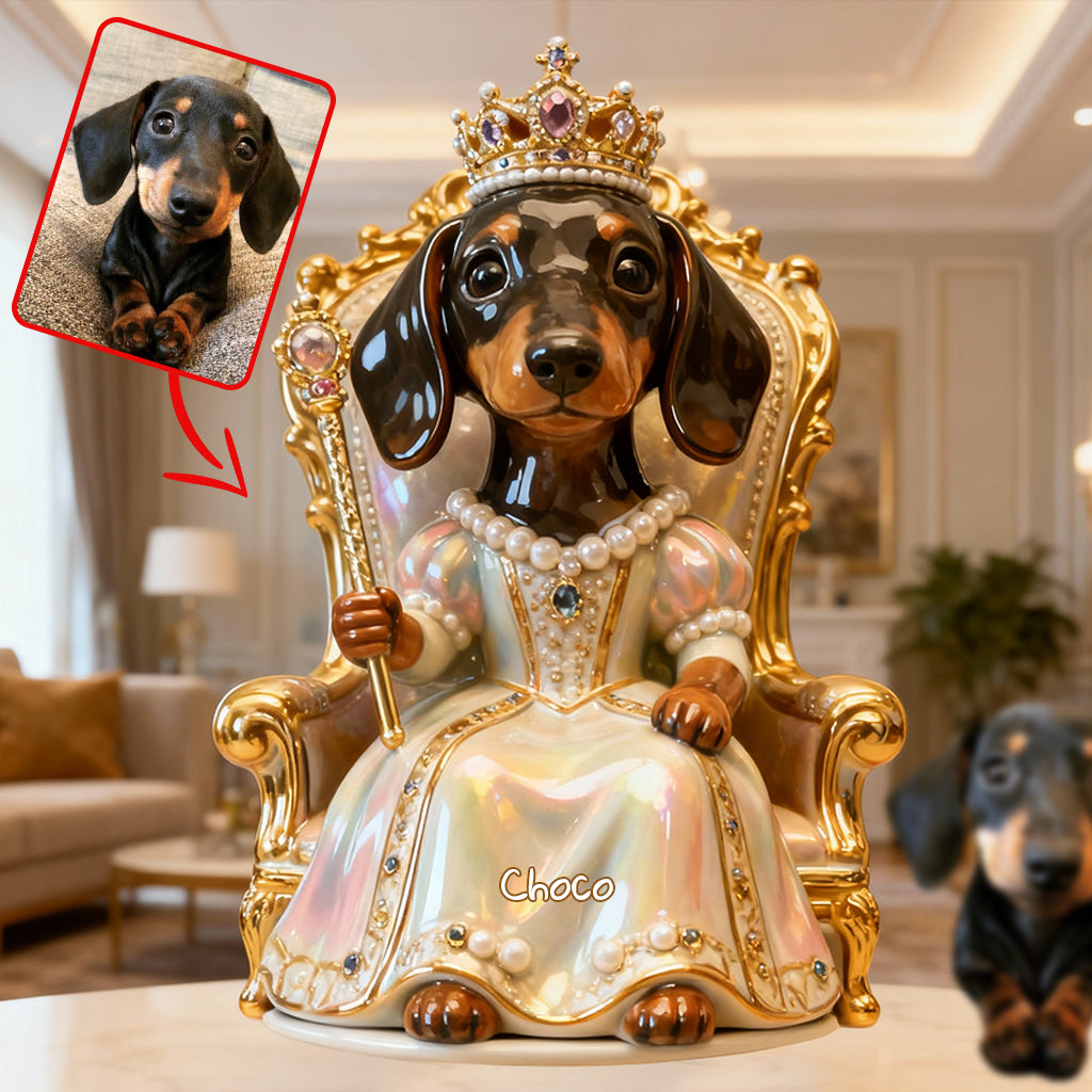 Royal Dog - Personalized Dog Custom Shaped Acrylic Plaque