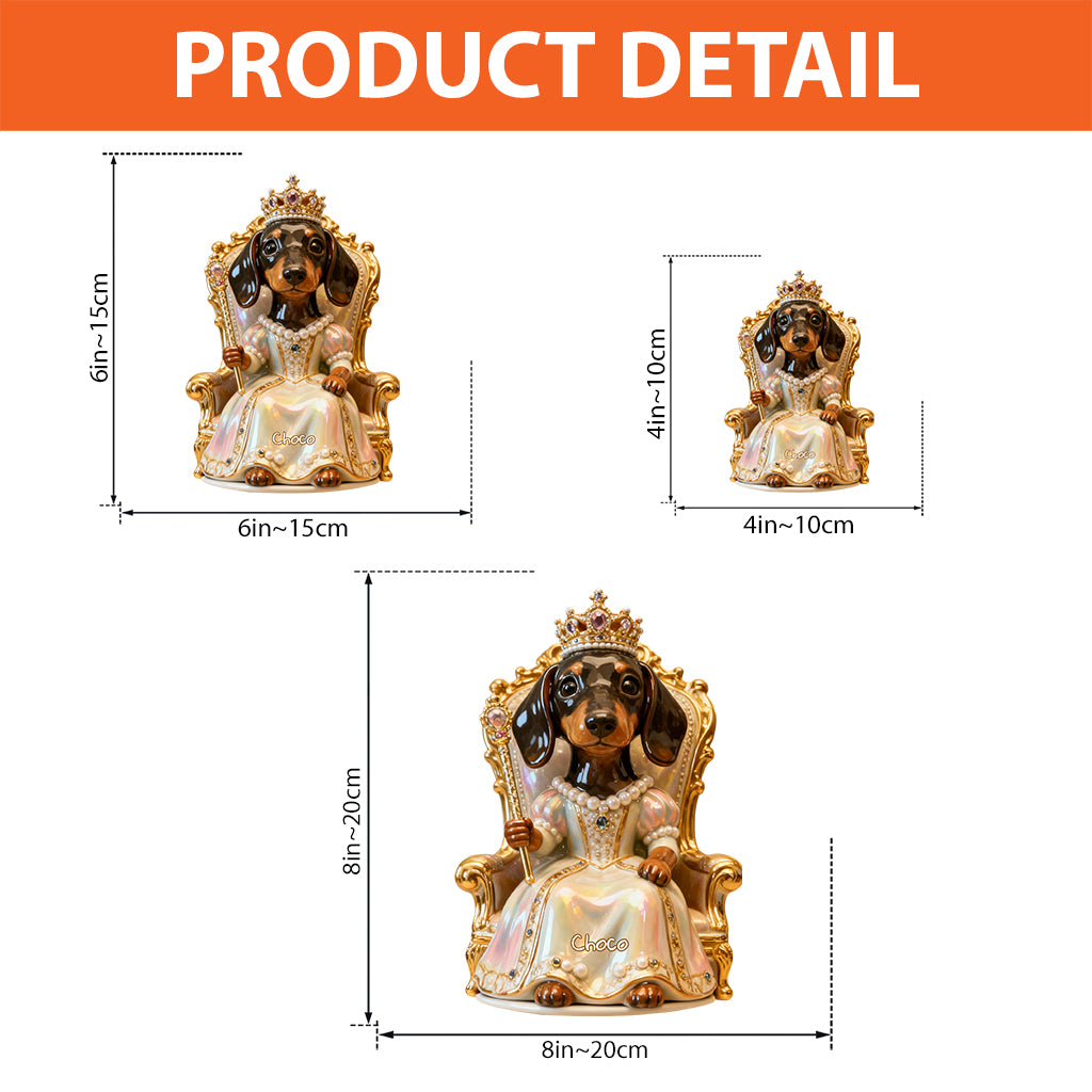 Royal Dog - Personalized Dog Custom Shaped Acrylic Plaque